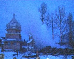 На Рождество во Львовской области дотла сгорела вековая церковь