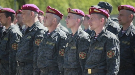 Украина, Киев, Национальная гвардия, общество, вокзал, "Южный", День Национальной гвардии, флешмоб