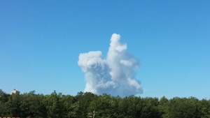 Донецк, взрыв, завод, снаряд
