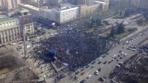 митинг в донецке, ато, юго-восток украины, павел губарев, днр, игорь стрелков